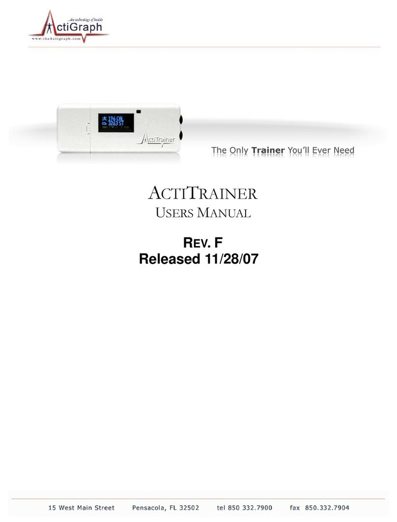 ActiGraph ACTITRAINER user manual
