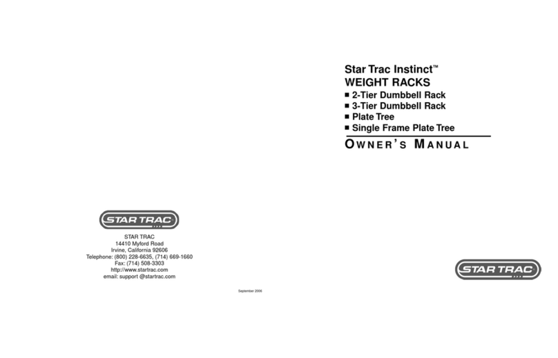 Star Trac 2-Tier Dumbbell User manual