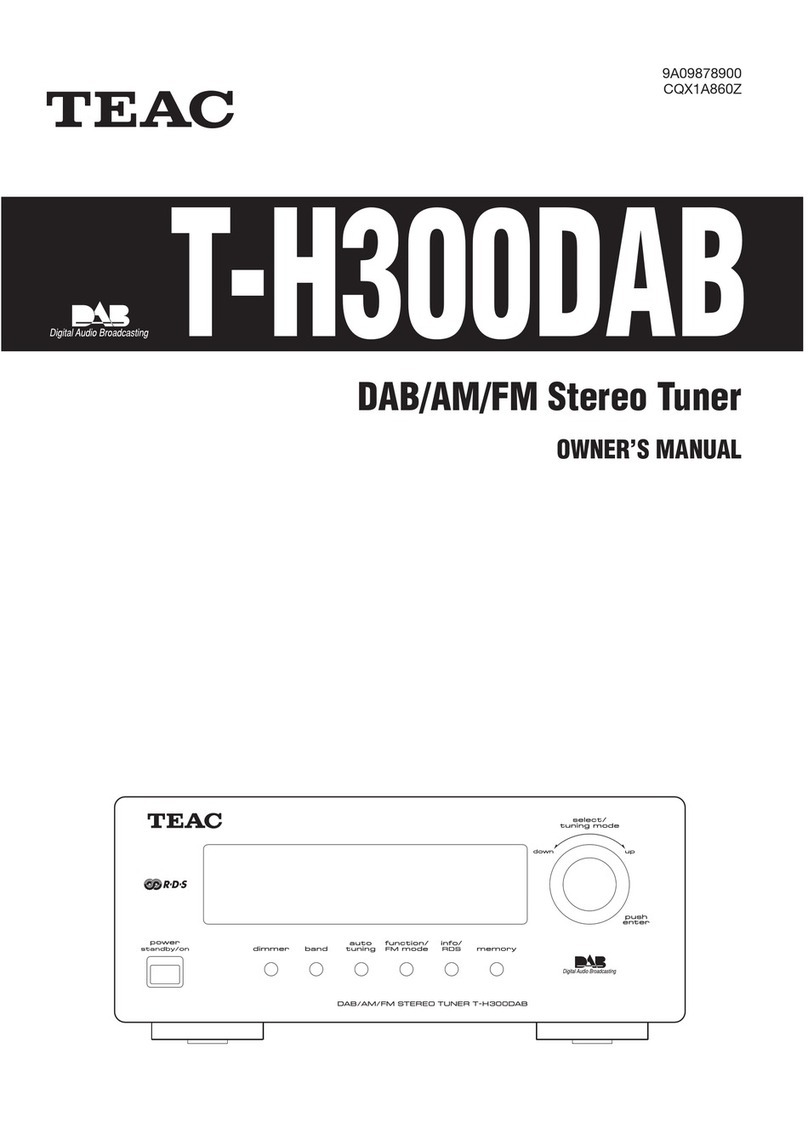 Teac T-H300DAB owner's manual