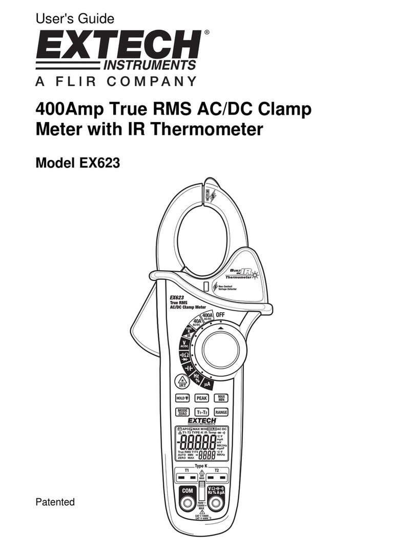 Extech Instruments EX623 User manual Extech Instruments EX623 User manual