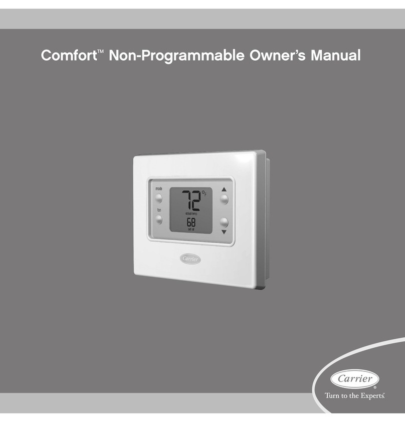 Carrier Comfort Non-Programmable User manual