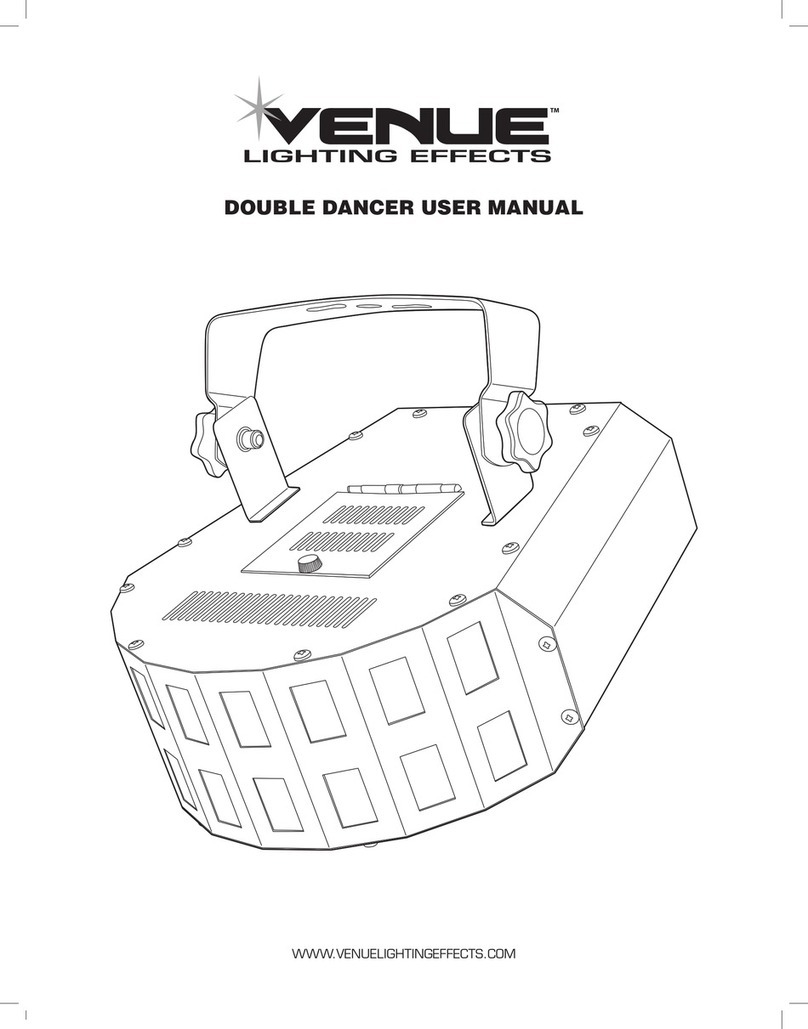 Venue Lighting Effects DOUBLE DANCER user manual