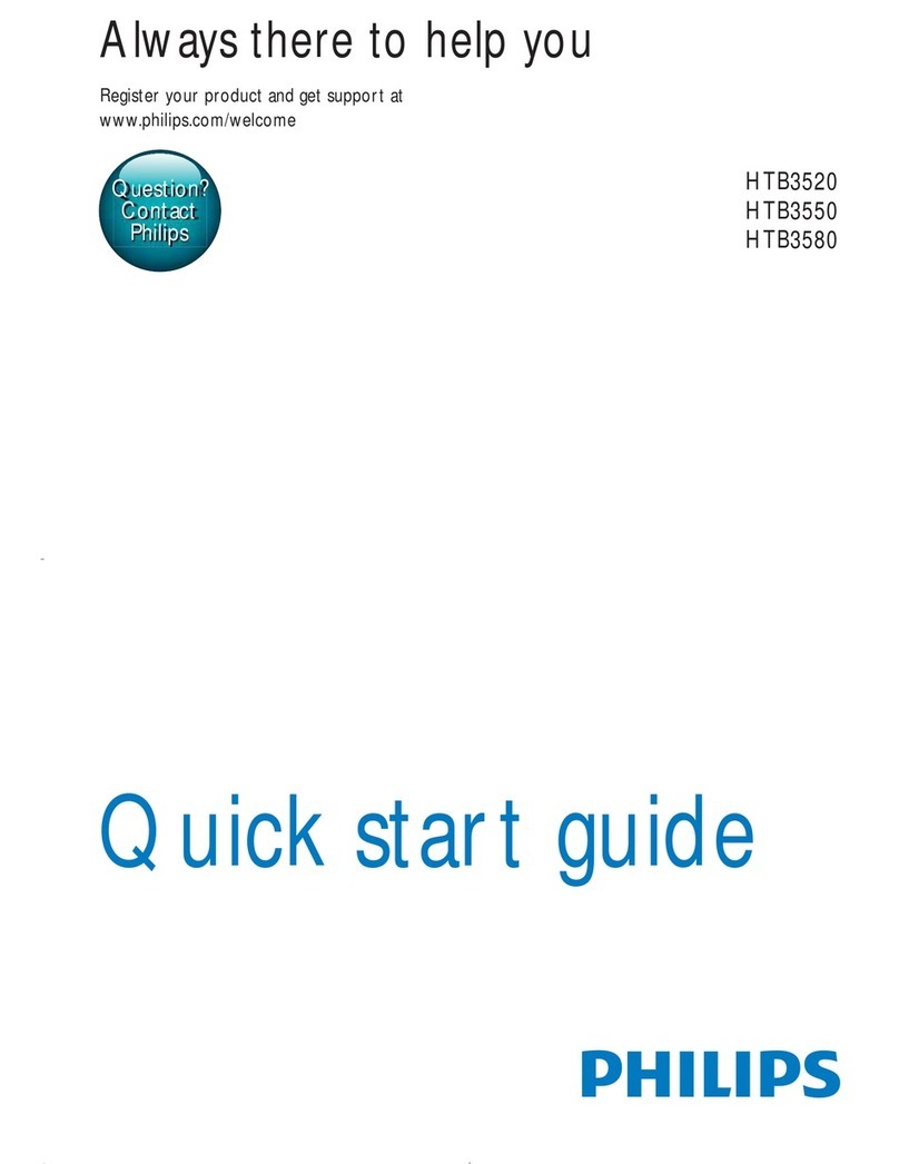 Philips HTB3520 quick start guide