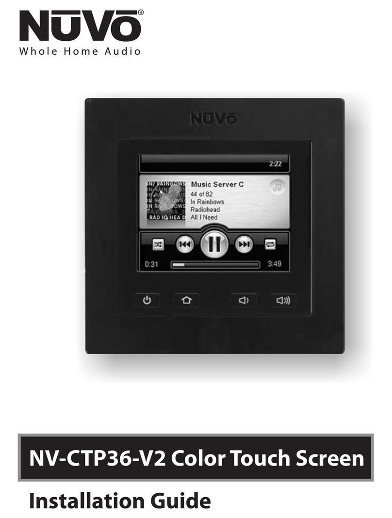 Nuvo NV-CTP36-V2 User manual