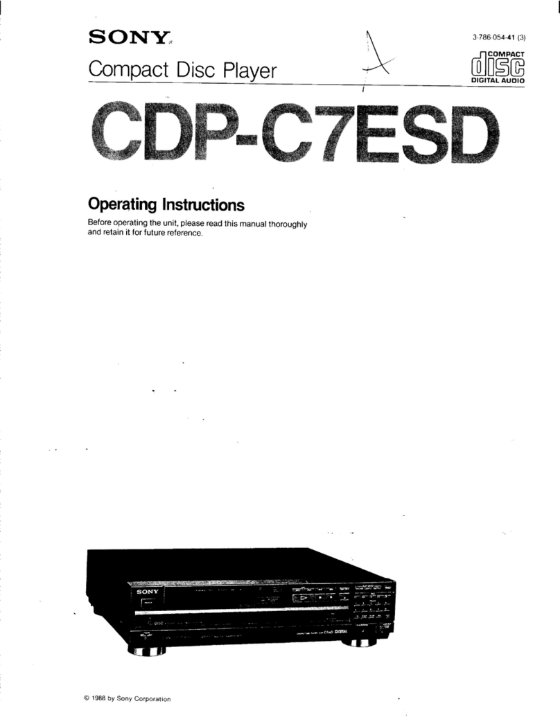 Sony CDP-C7ESD User manual