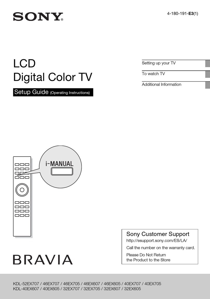 Sony Bravia KDL-52EX707 User manual Sony Bravia KDL-52EX707 User manual
