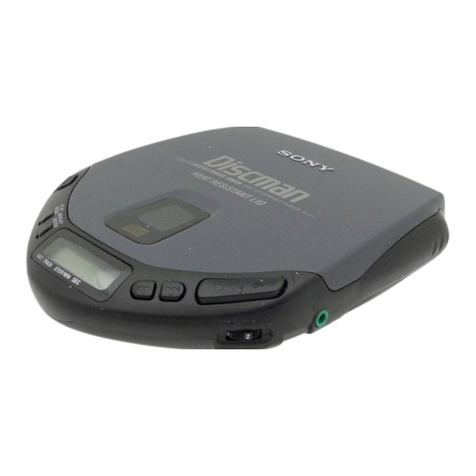 Sony Discman D-170AN operating instructions