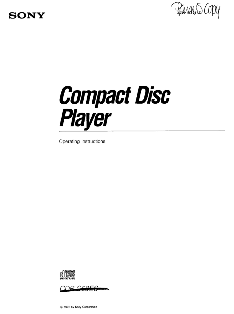 Sony CDP-C69ES User manual