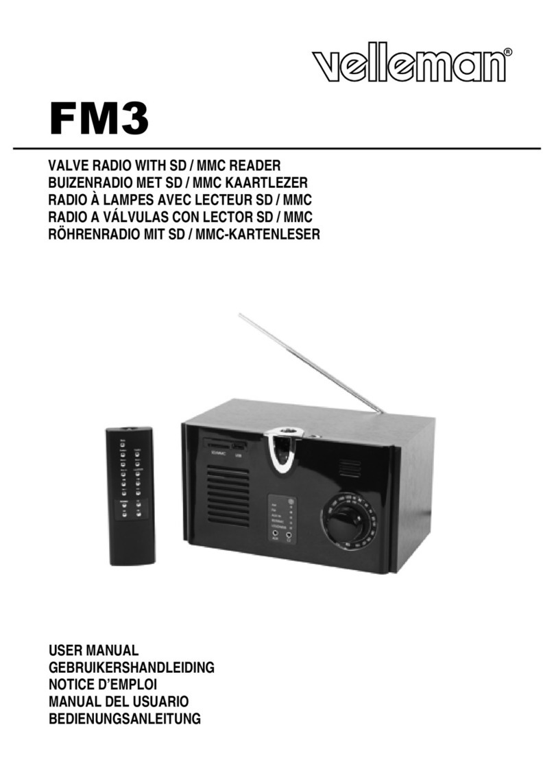 Velleman FM3 User manual