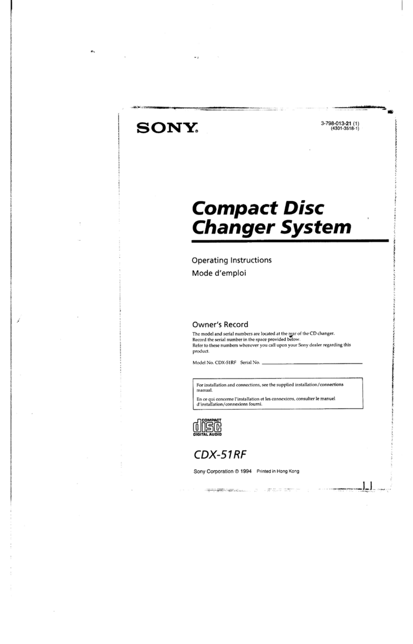 Sony CDX-51RF User manual