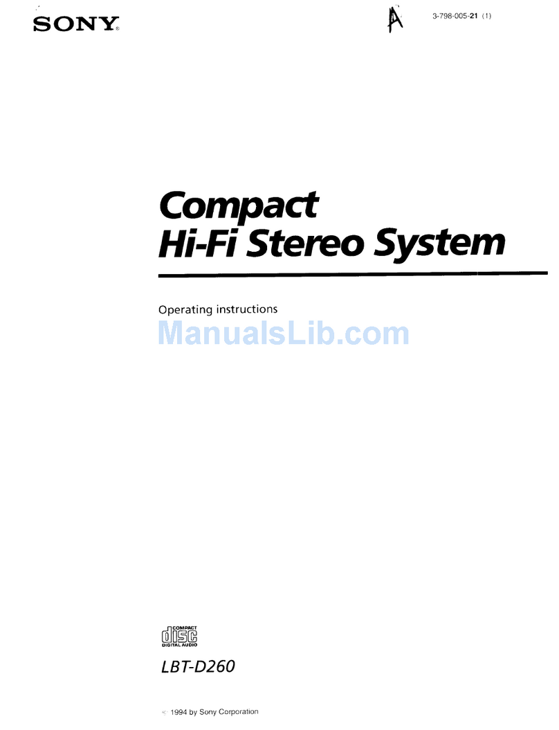 Sony LBT-D260 User manual