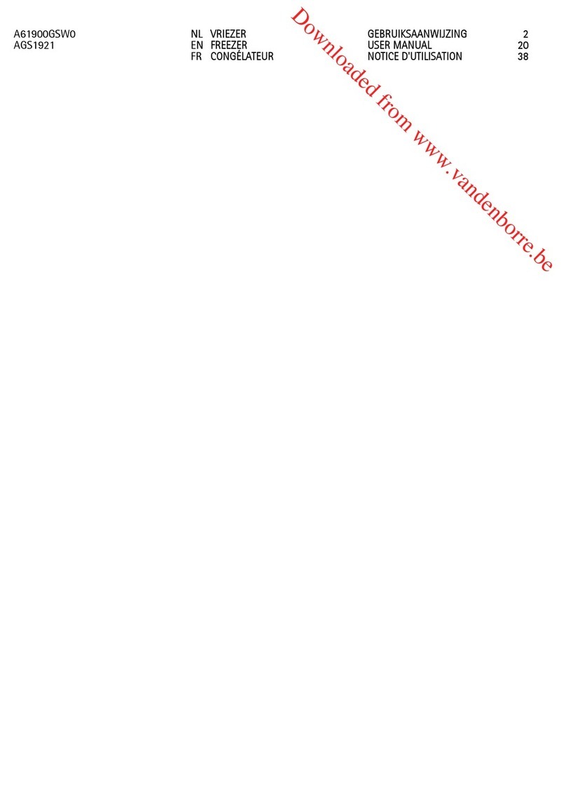 AEG Electrolux Freezer user manual
