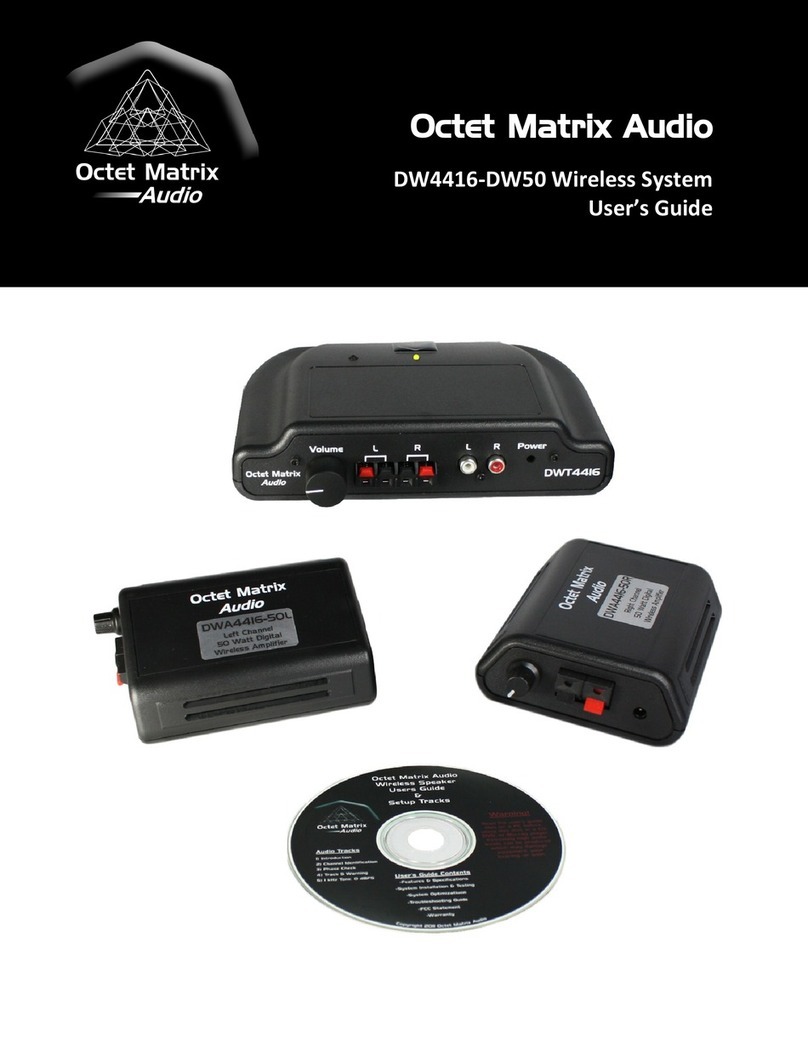 Octet Matrix Audio DW4416-DW50 user guide