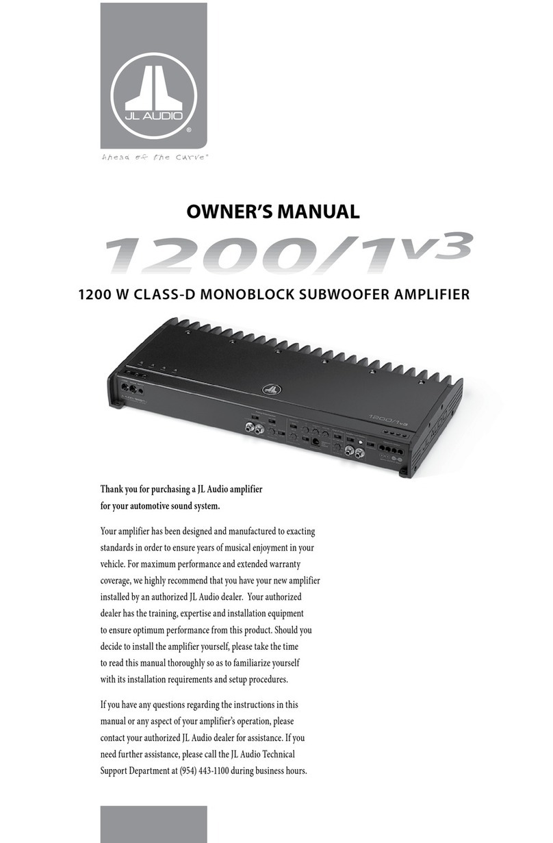 JL Audio 1200/1v3 User manual