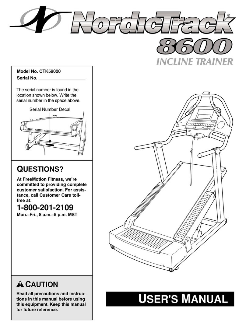 NordicTrack CTK59020 User manual