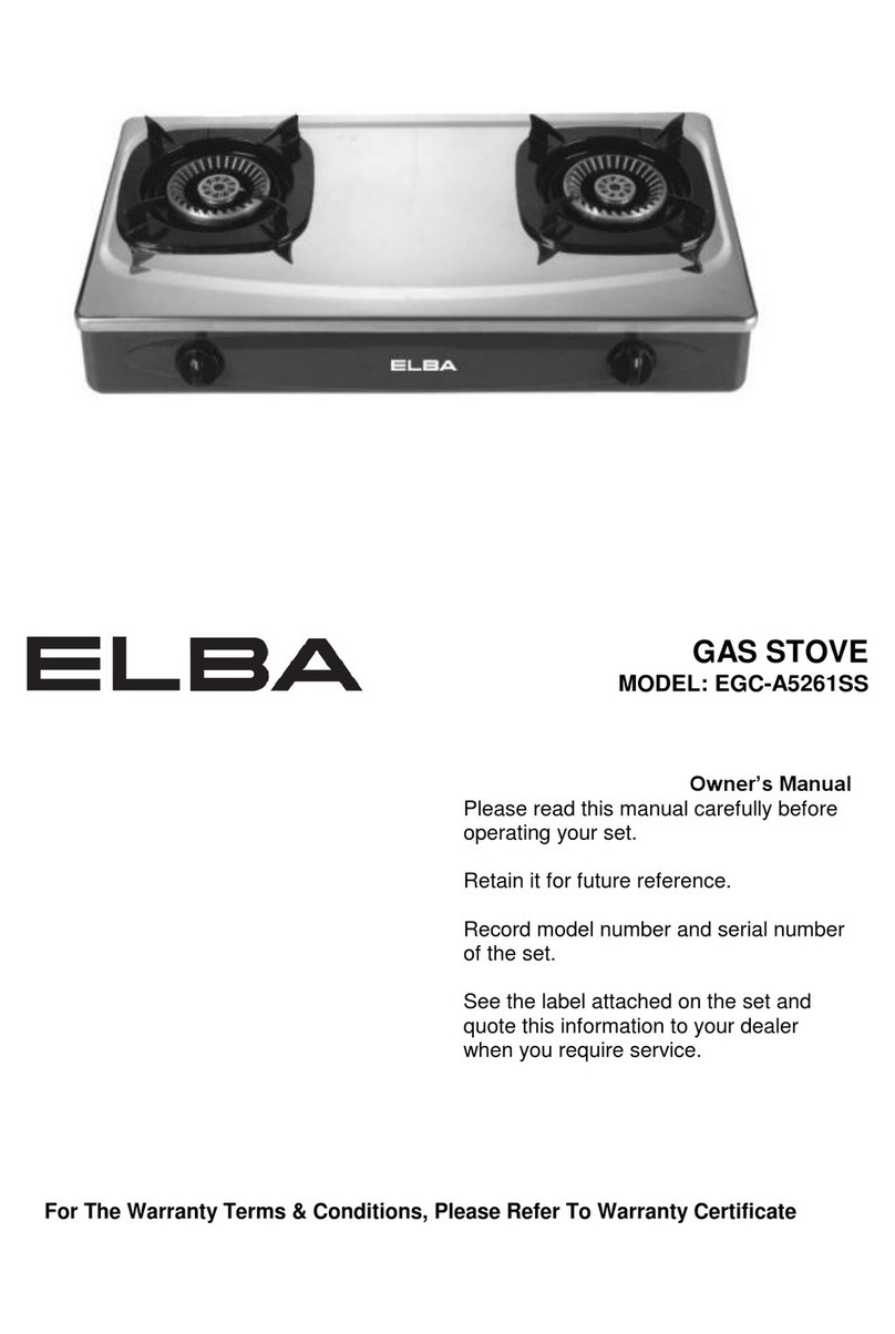 Elba EGC-A5261SS owner's manual Elba EGC-A5261SS owner's manual