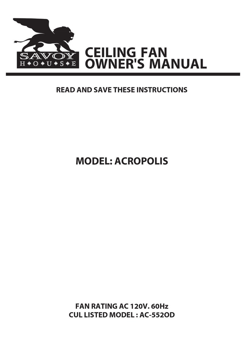 Savoy ACROPOLIS User manual