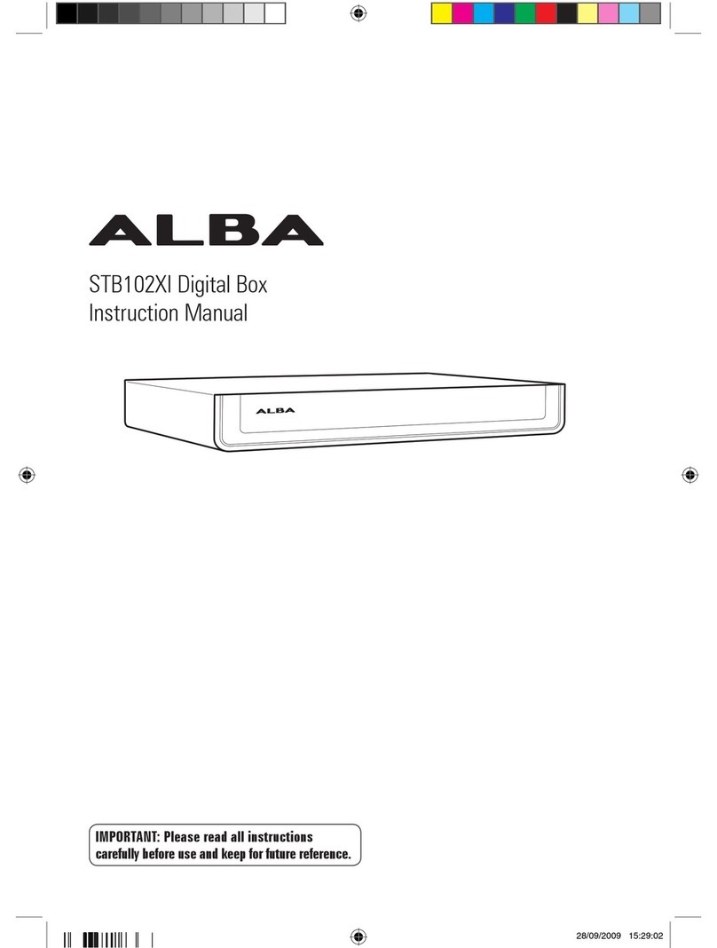 Alba STB102XI User manual