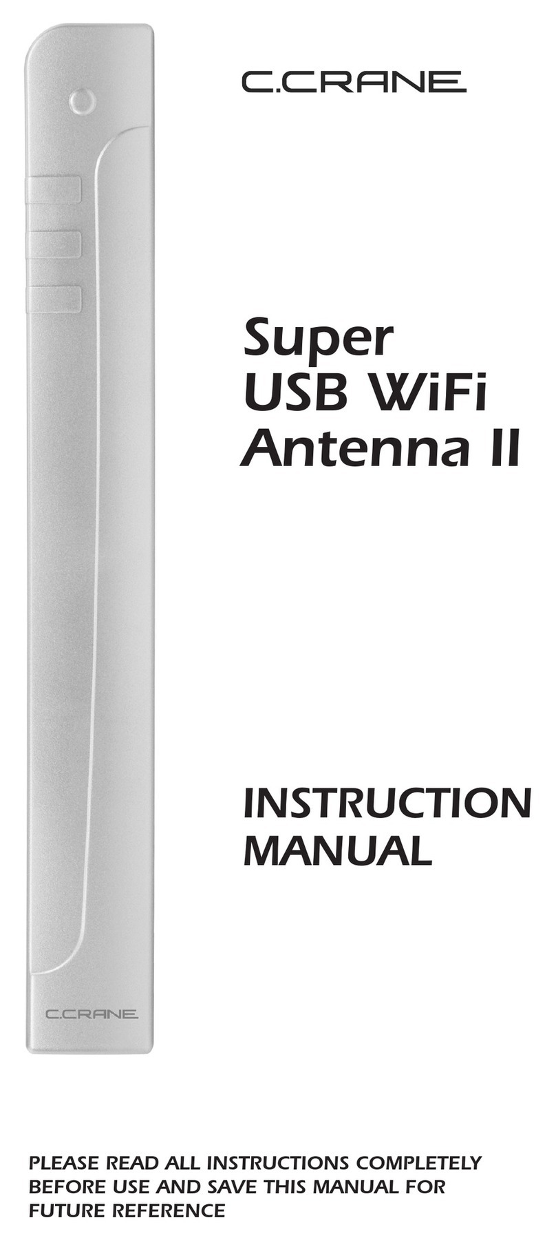 C. Crane Super USB WiFi Antenna II instruction manual
