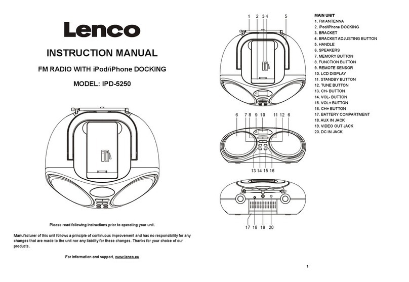 LENCO IPD-5250 User manual LENCO IPD-5250 User manual