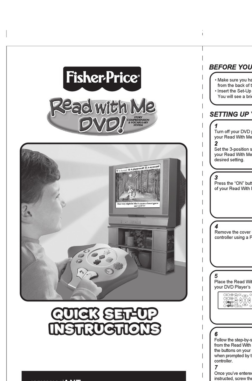 Fisher-Price Read with me DVD Quick set-up quick set-up instructions Fisher-Price Read with me DVD Quick set-up quick set-up instructions