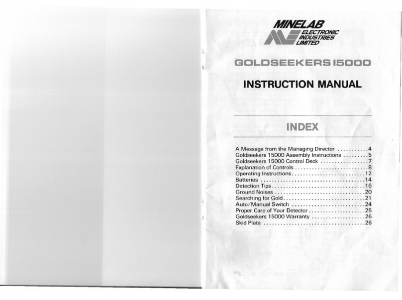 Minelab Goldseekers 15000 User manual