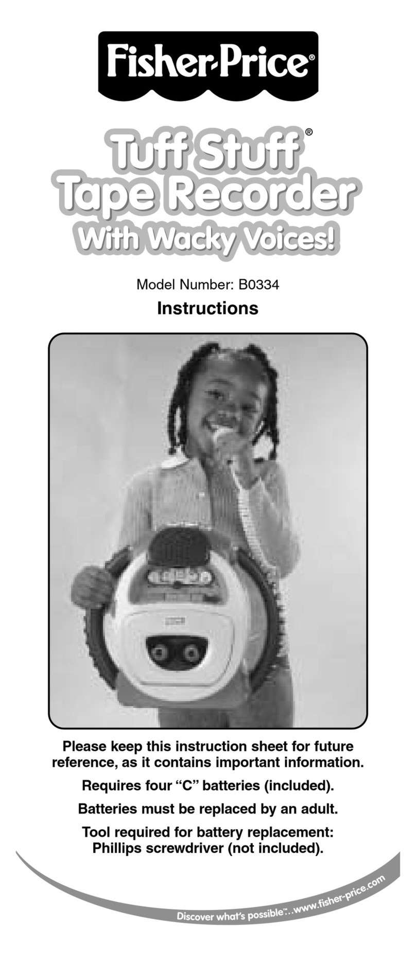 Fisher-Price Tuff Stuff B0334 instructions