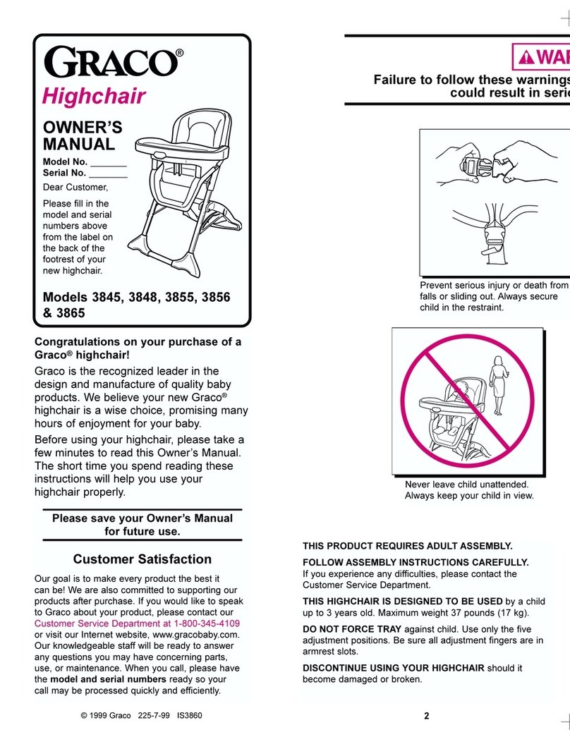 Graco Highchair User manual
