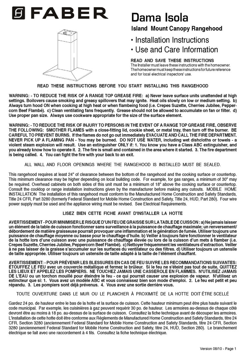 Faber Dama Isola installation instructions