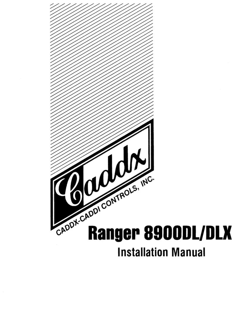Caddx-Caddi Controls Ranger 8900DL User manual