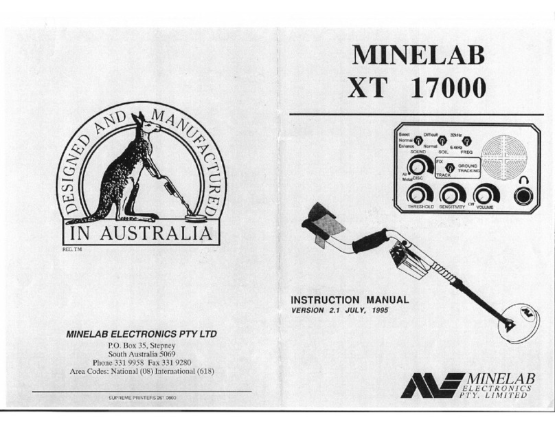 Minelab XT 1700 instruction manual