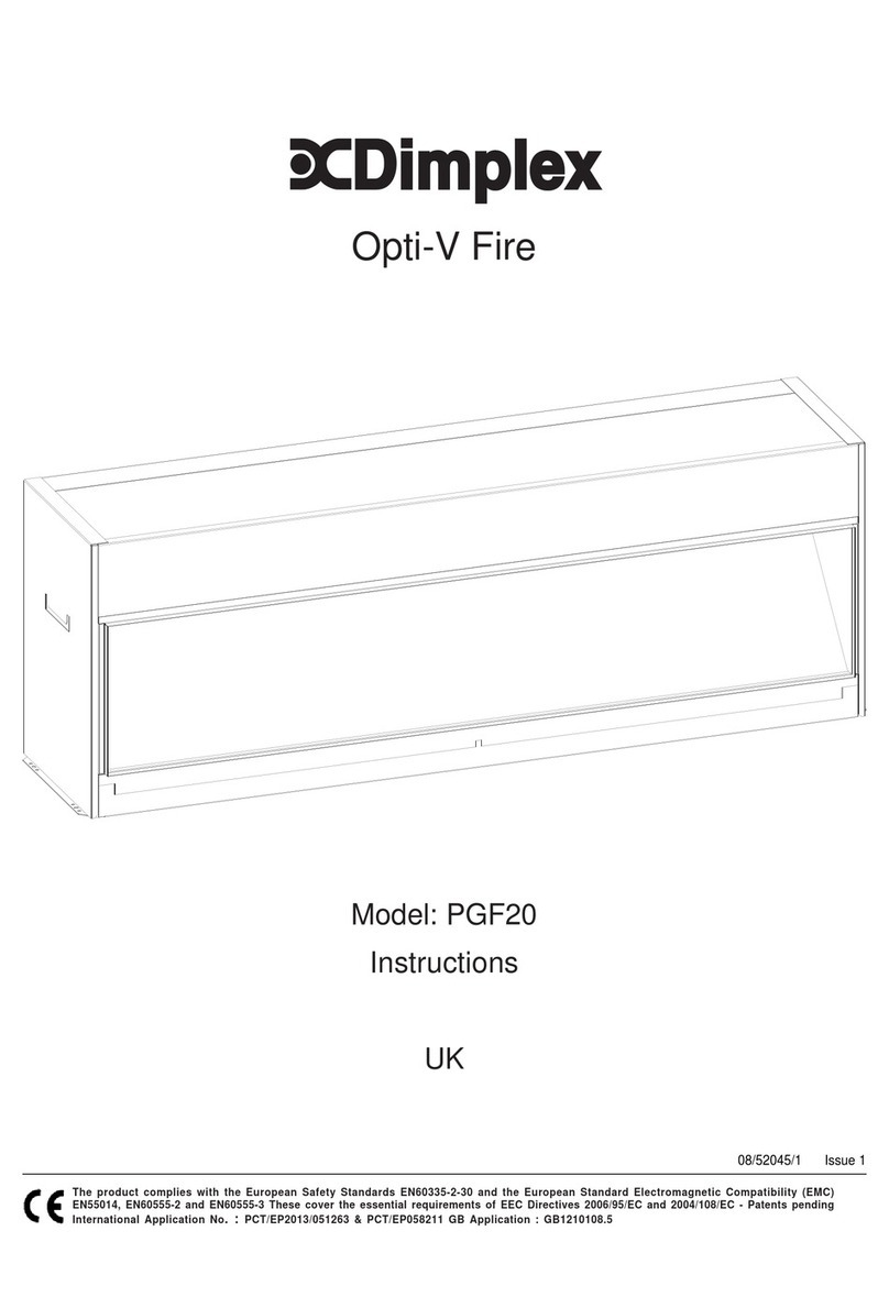 Dimplex Opti-V PGF10 User manual Dimplex Opti-V PGF10 User manual
