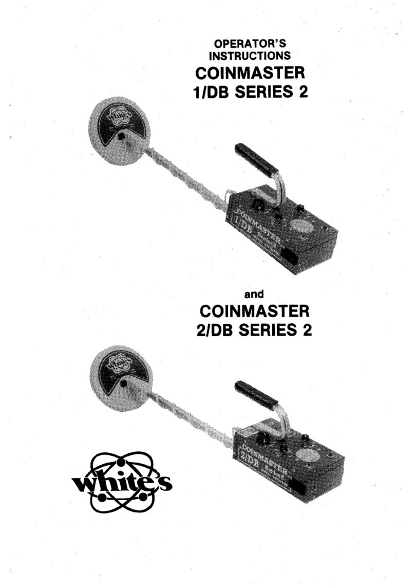 Whites Coinmaster 1/DB Series 2 Specifications
