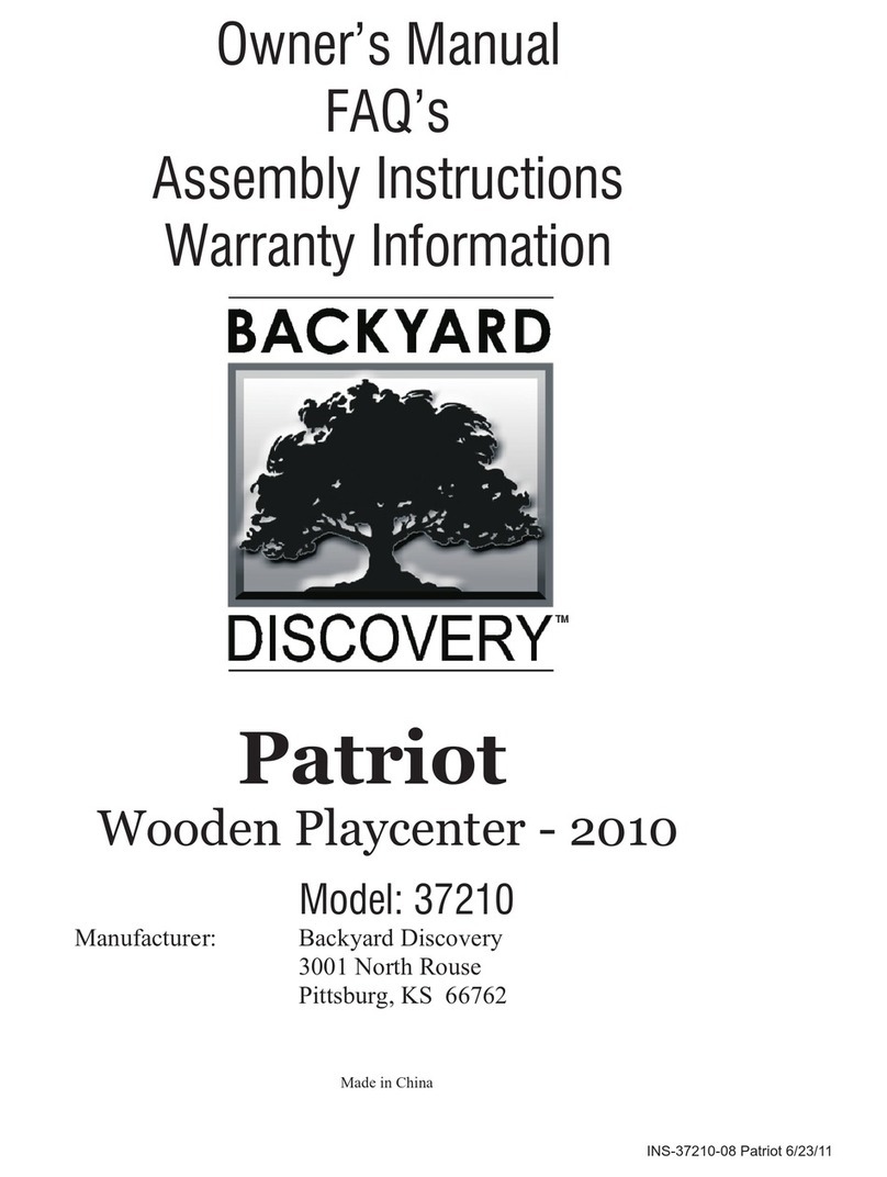 Backyard Discovery Patriot owner's manual