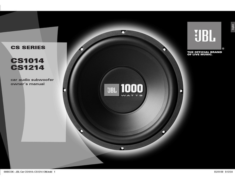 JBL CS1014 owner's manual