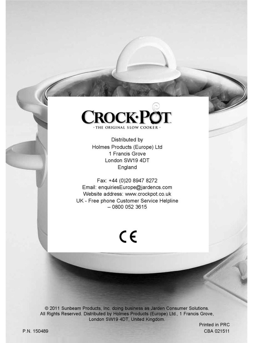 Crock-Pot SCCPQK5025W User manual