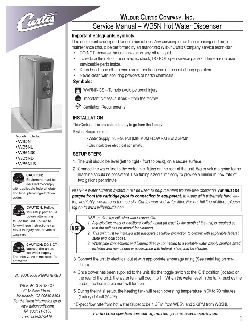 Curtis WB5N User manual