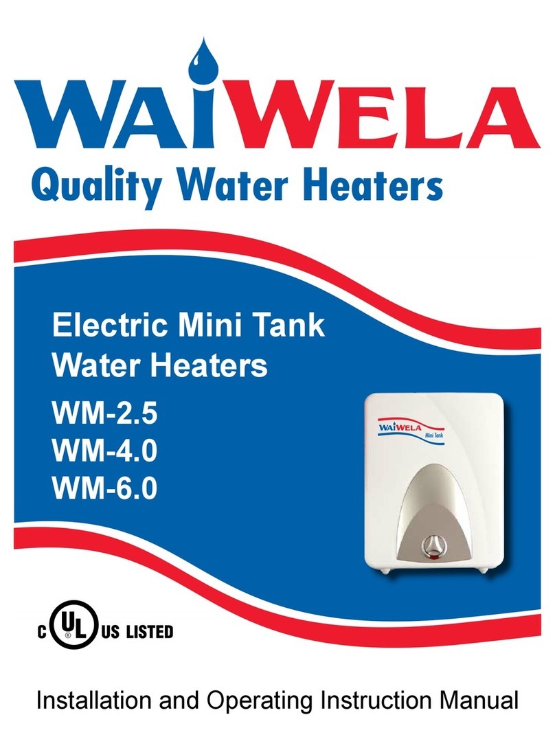 Waiwela MiniTank WM-2.5 Installation and operating insctruction manual