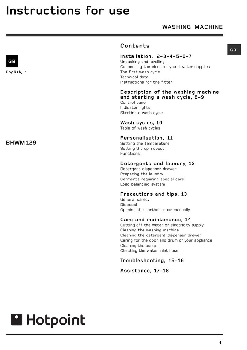 Hotpoint BHWM 129 Instructions for use