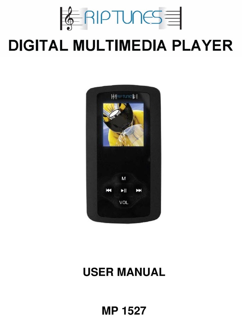 RIP TUNES MP 1527 user manual