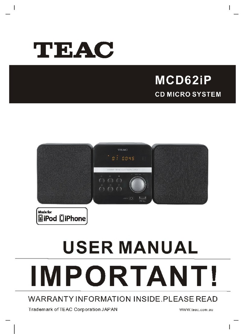 Teac MCD62iP user manual
