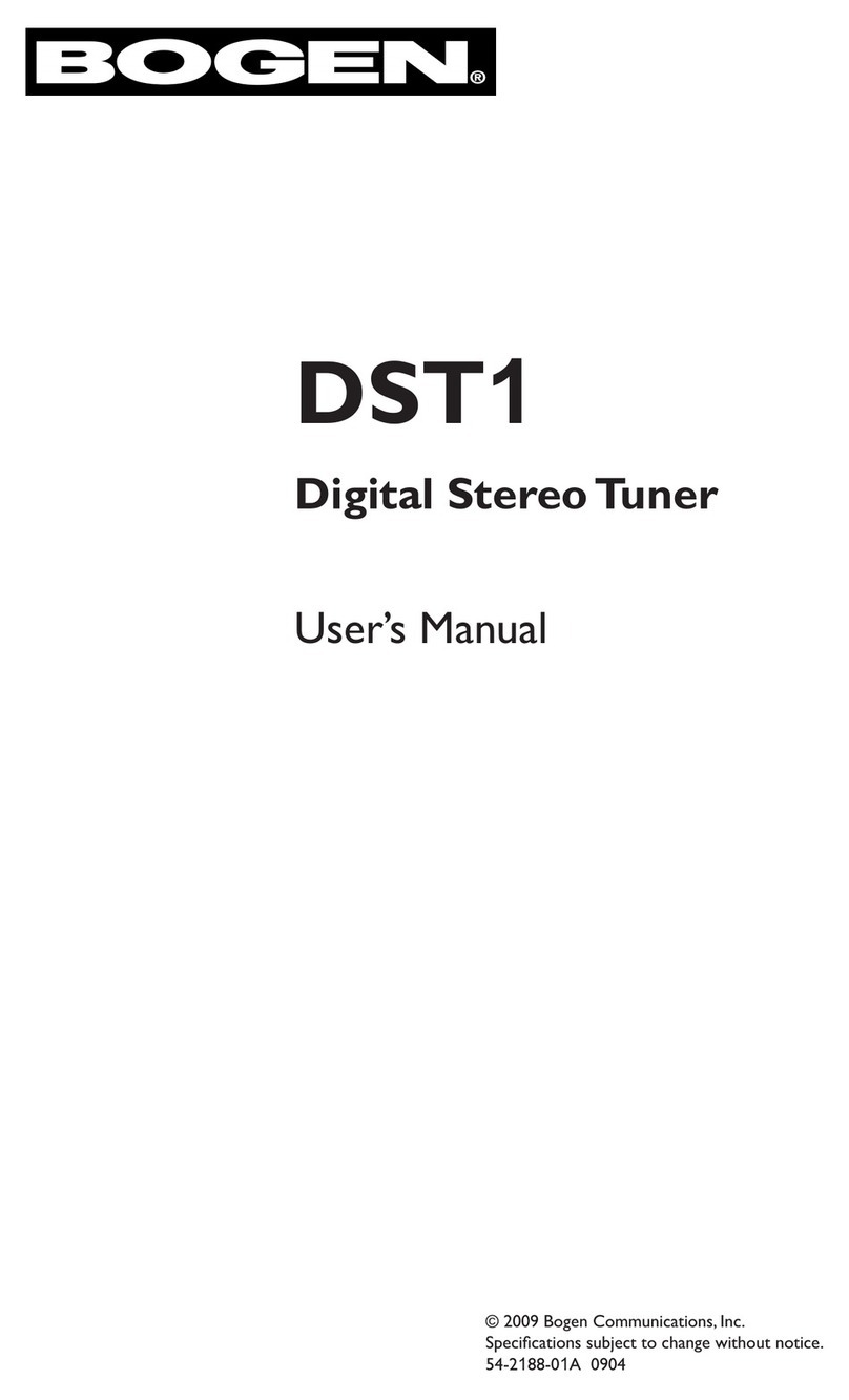 Bogen DST1 User manual