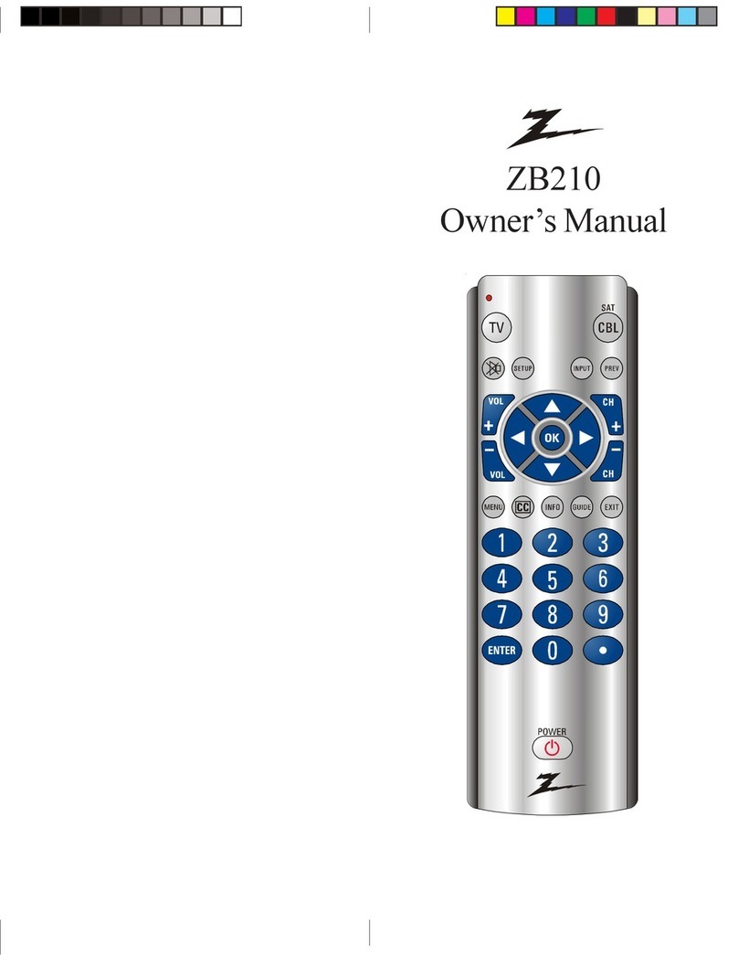 AmerTac Zenith ZB210 owner's manual