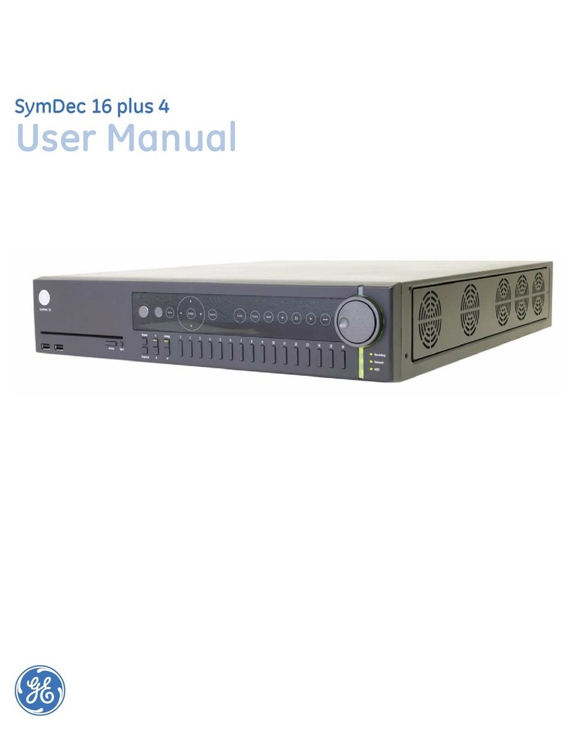 GE Security SymDec 16 plus 4 user manual