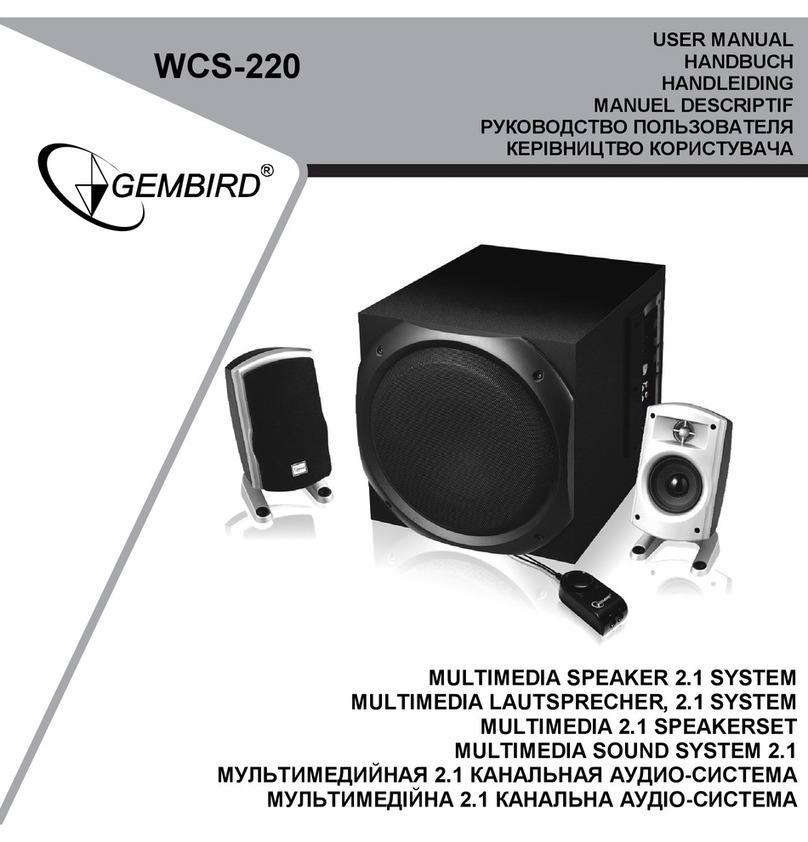 Gembird WCS-220 User manual