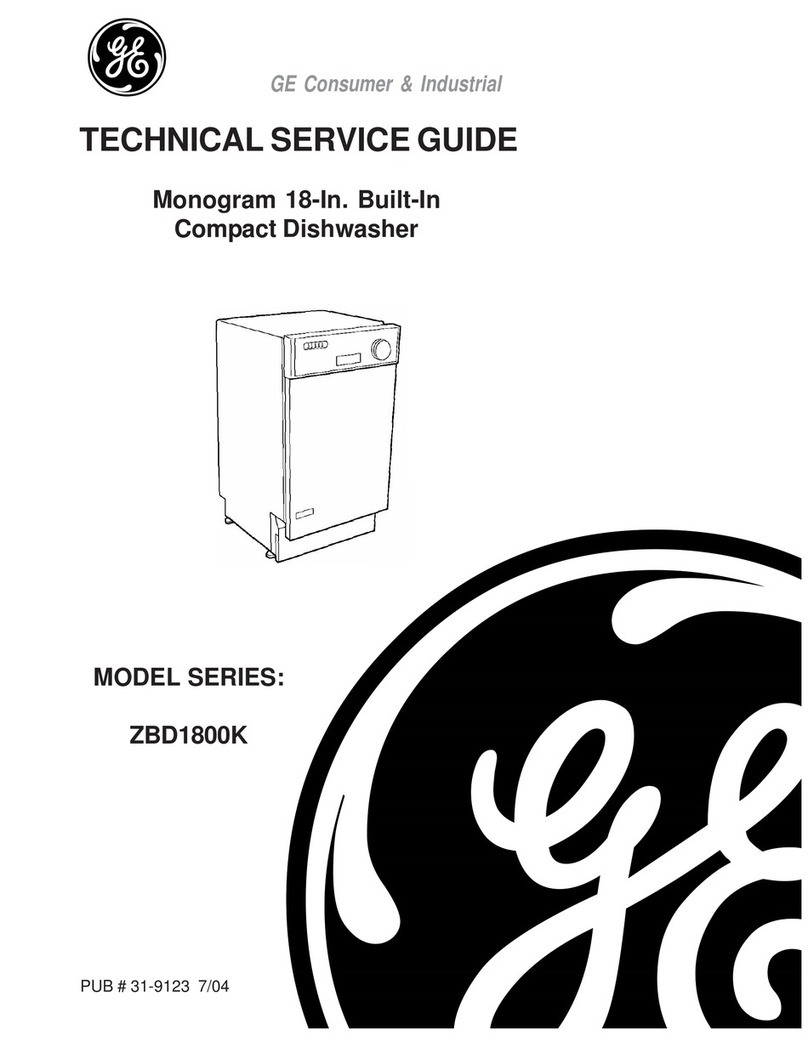 GE Monogram ZBD1800K Series Technical service guide