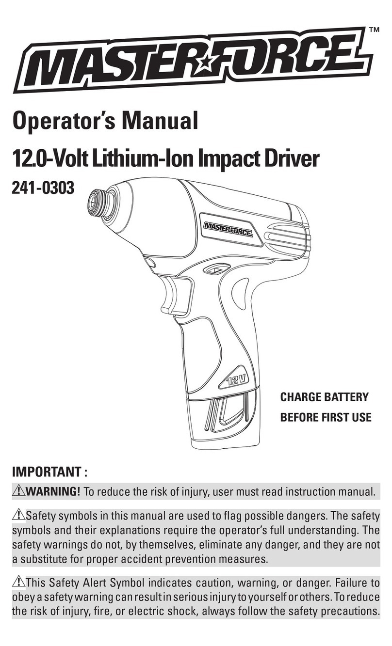 MasterForce 241-0303 User manual