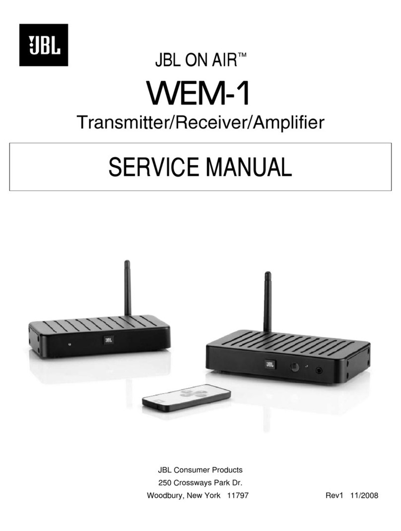 JBL WEM-1 Service manual