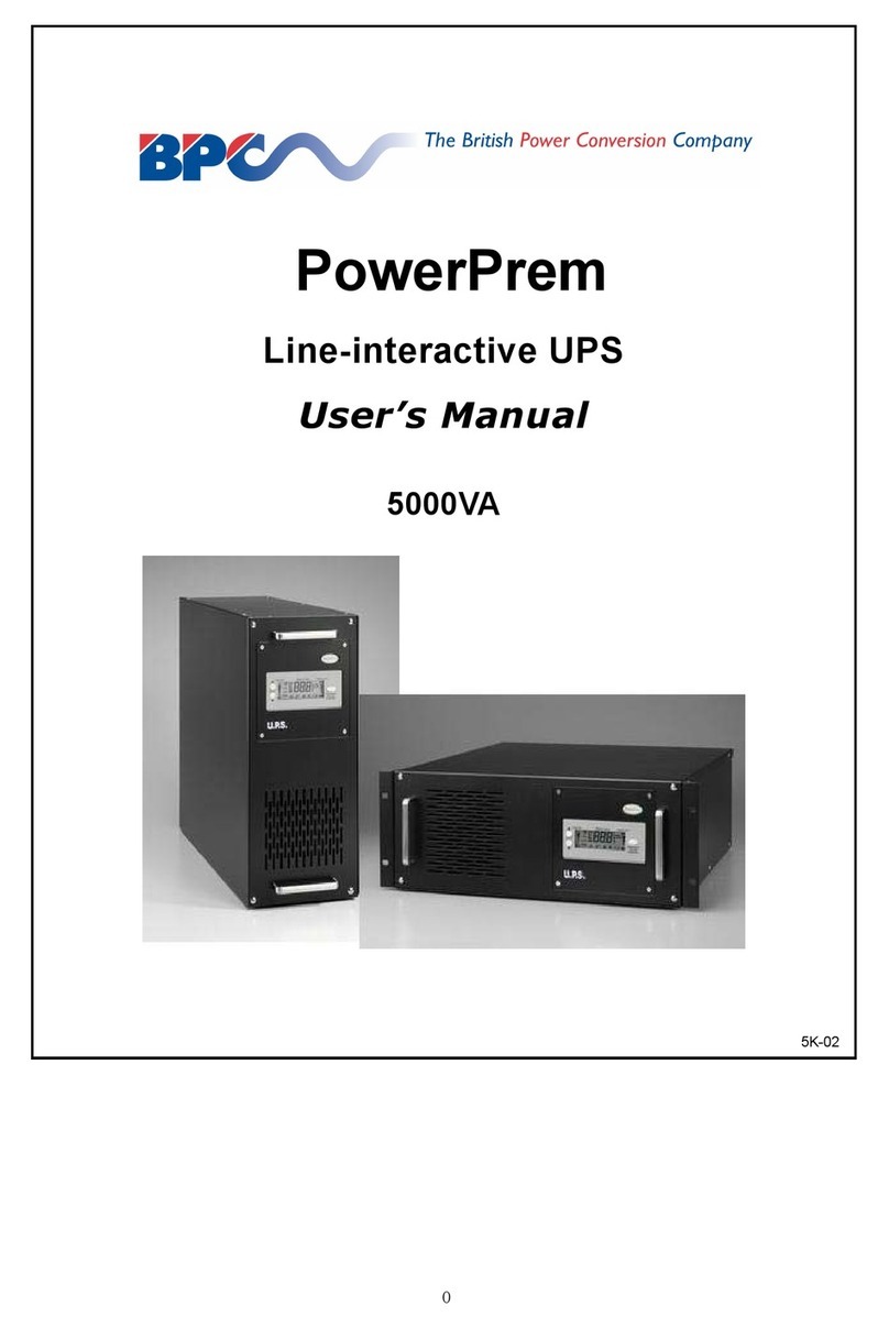 BPC 5000VA User manual