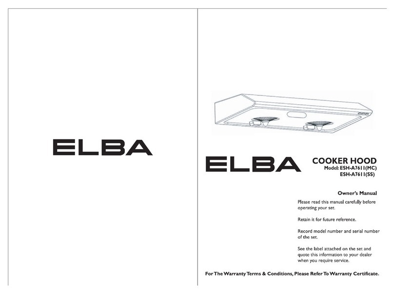 Elba ESH-A7611 owner's manual